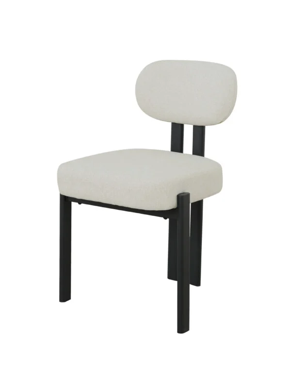 Bologna 7 Piece Dining Set | 160cm Dining Table & 6 Beige Fabric Chairs
