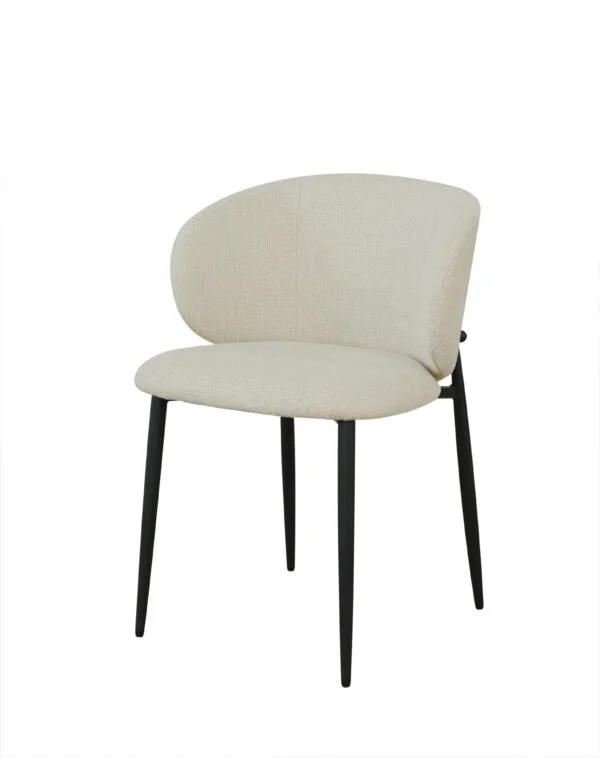 Florence 7 Piece Dining Set | 160cm Dining Table & 6 Beige Fabric Chairs