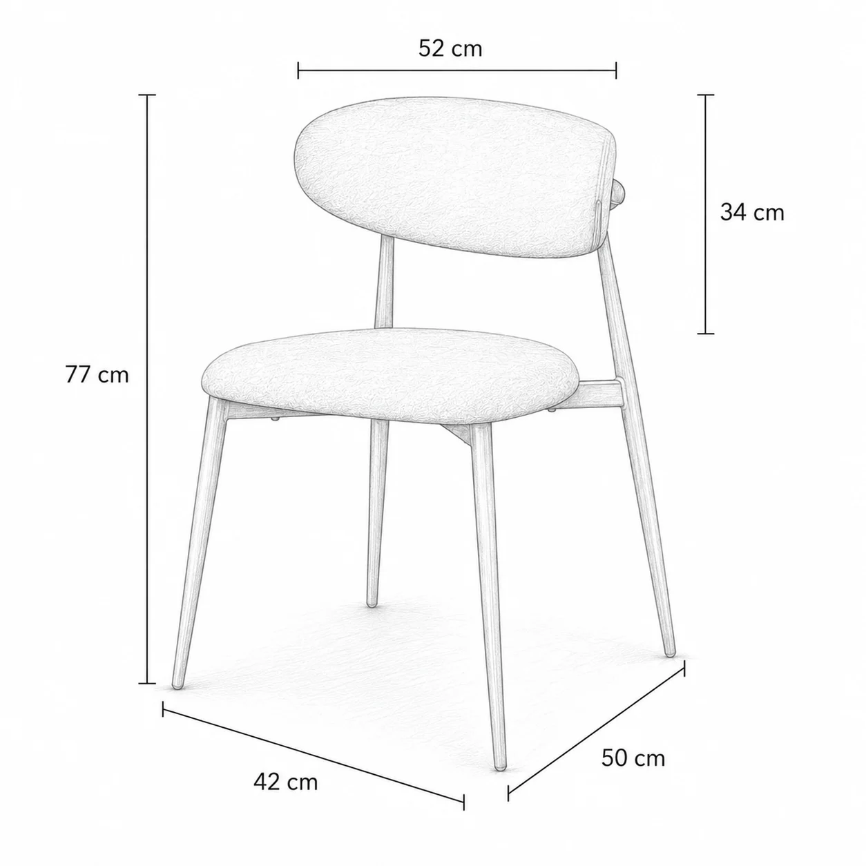 Dresden 7 Piece Extendable Dining Set | Natural Table & Natural Chairs