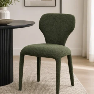 Mosman - Dining Chair | Olive Green Fabric