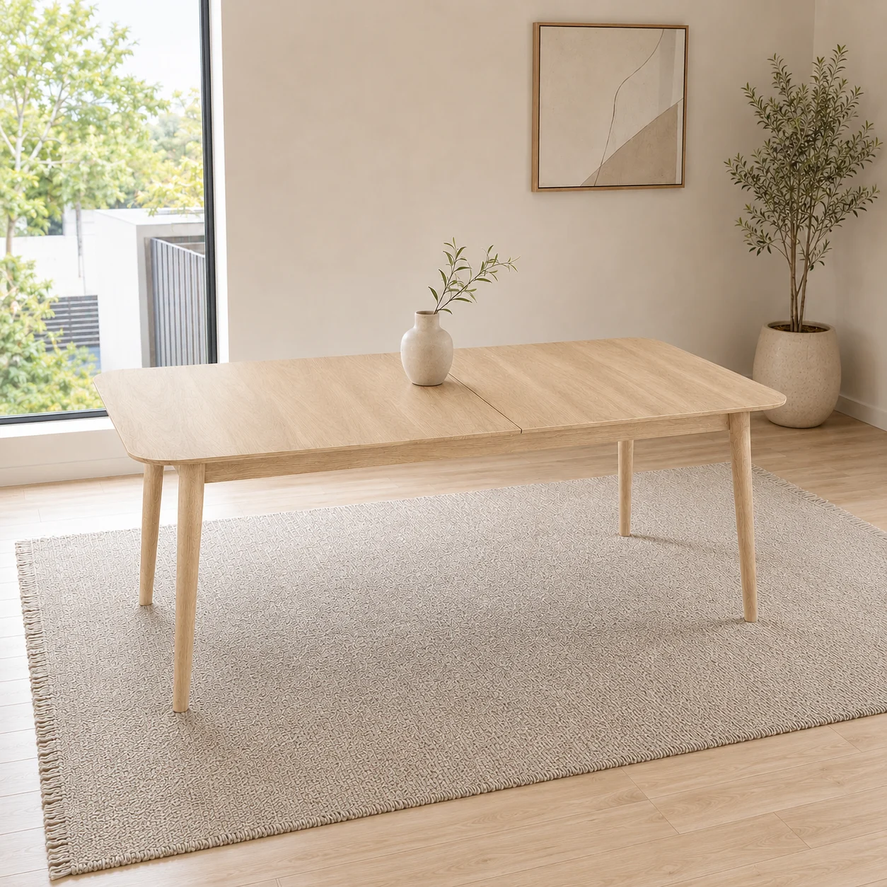 Dorcas – Extendable Dining Table | Natural