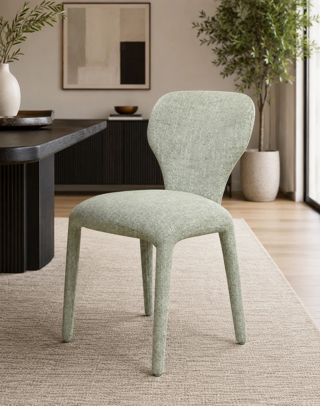 Mosman – Dining Chair | Modern Upholstered Dining Chair with Metal Legs