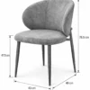 Dijon 7 Piece Extendable Dining Set | Natural Table & Grey Natural Chairs