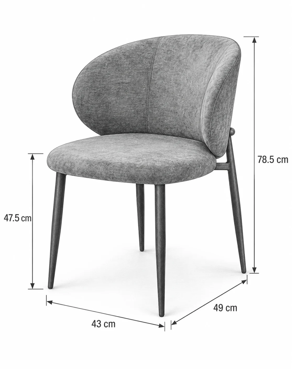 Dijon 7 Piece Extendable Dining Set | Natural Table & Grey Natural Chairs