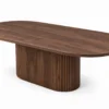 Marina 200cm Walnut Oval Dining Table – view 2