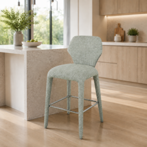 Mosman Sage Green Upholstered Bar Stool