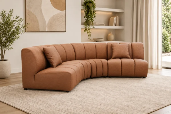 Coco Top Grain Leather Sofa – Premium Cowhide Leather Modular Lounge