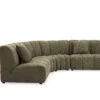 Coco Green Fabric Sofa – Modern Corner Lounge