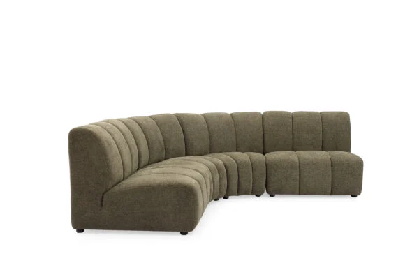 Coco Green Fabric Sofa – Modern Corner Lounge