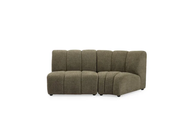 Coco Green Fabric Sofa – Modern Corner Lounge