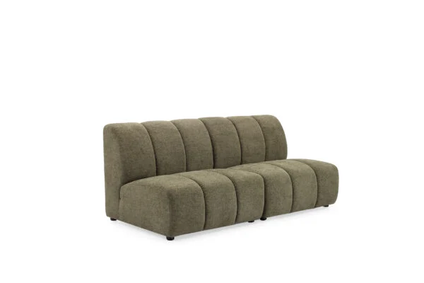 Coco Green Fabric Sofa – Modern Corner Lounge
