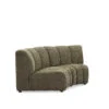 Coco Green Fabric Sofa – Modern Corner Lounge