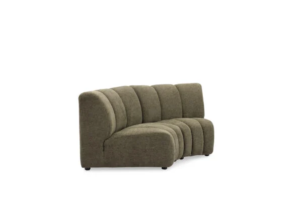 Coco Green Fabric Sofa – Modern Corner Lounge