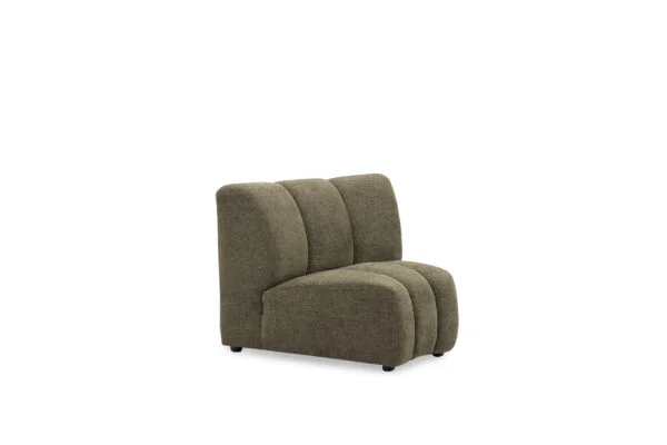 Coco Green Fabric Sofa – Modern Corner Lounge