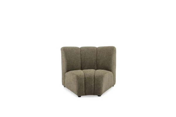 Coco Green Fabric Sofa – Modern Corner Lounge