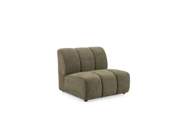 Coco Green Fabric Sofa – Modern Corner Lounge