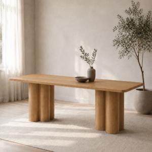 Oslo 220cm Natural Dining Table | Modern Dining Tables Melbourne