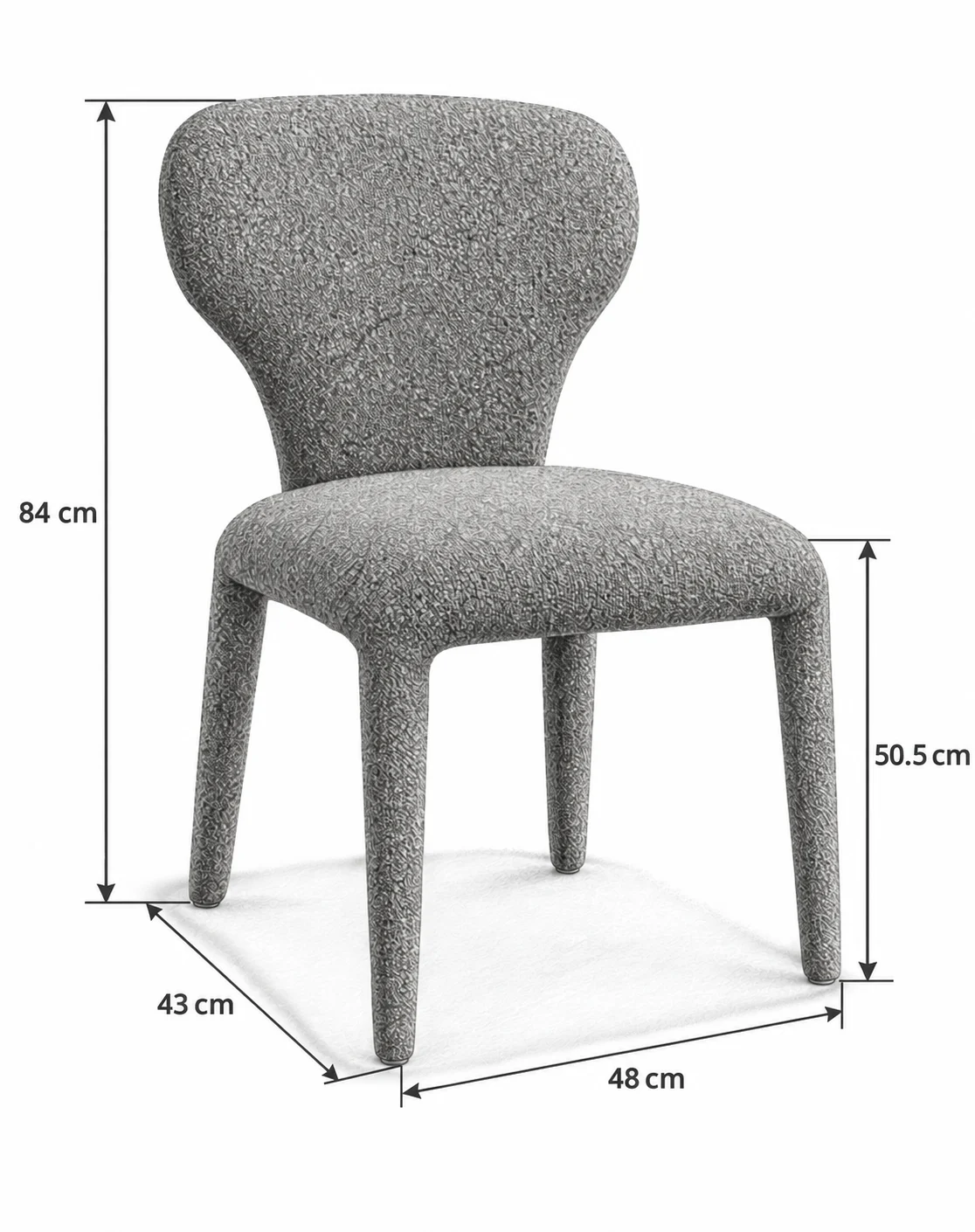 Sandriham 7 Piece Extendable Dining Set | Natural Table & White Fabric Chairs