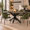 Queenstown 7 Piece Dining Set | Olive Green Chairs Melbourne