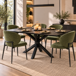 Queenstown 7 Piece Dining Set | Olive Green Chairs Melbourne
