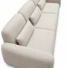 Ashley 3 Seater Modular Fabric Sofa with Ottoman – Beige