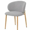 Dijon 7 Piece Extendable Dining Set | Natural Table & Grey Natural Chairs