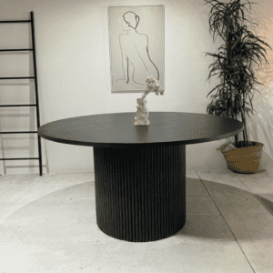 Marina - 150 cm | Round Dining Table | Black